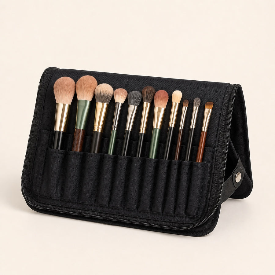 Foldable Makeup Brush Organizer