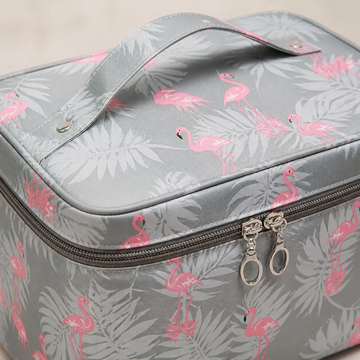 Multi-Compartment Travel Makeup Bag