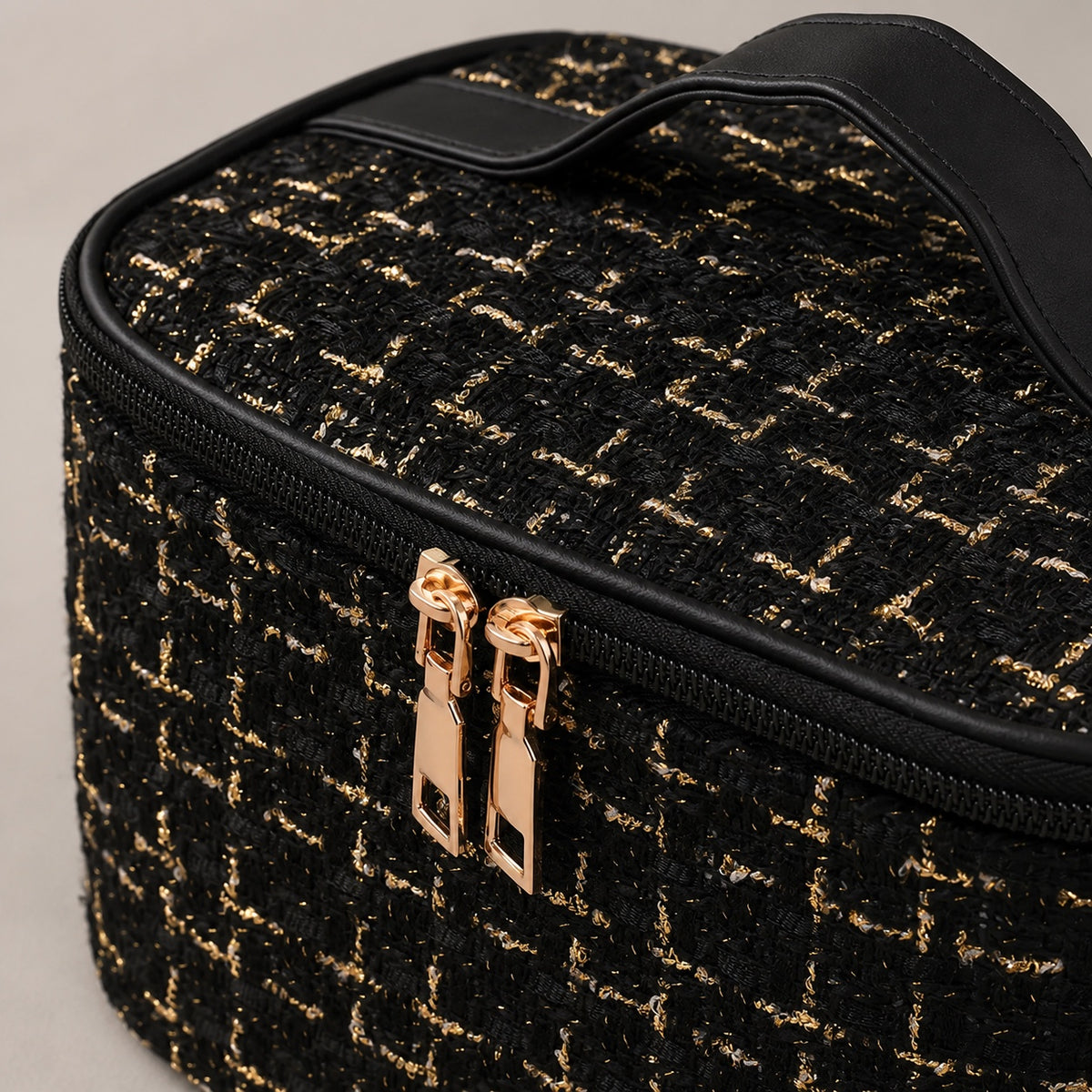 Woven Travel Makeup Bag