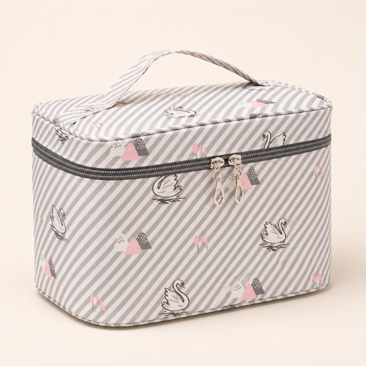 Multi-Compartment Travel Makeup Bag