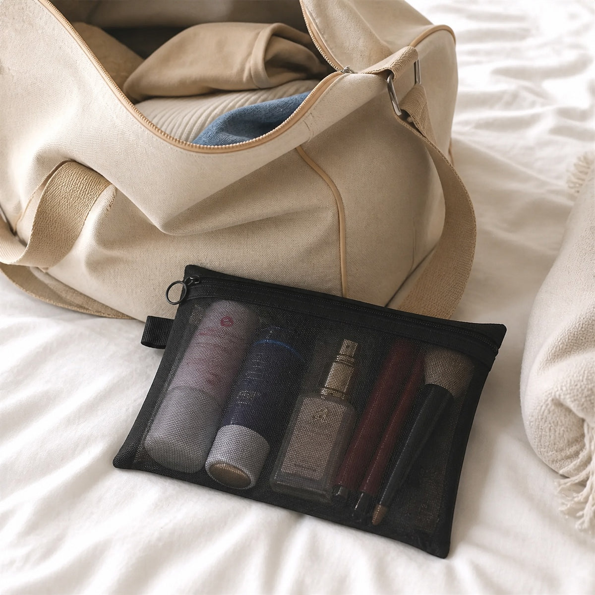Mesh Cosmetic Pouch