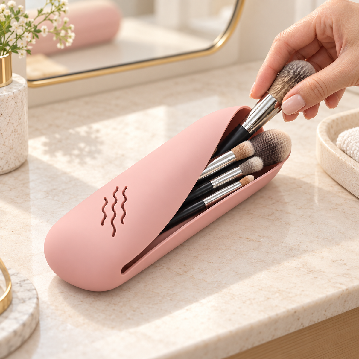 Magnetic Silicone Brush Holder