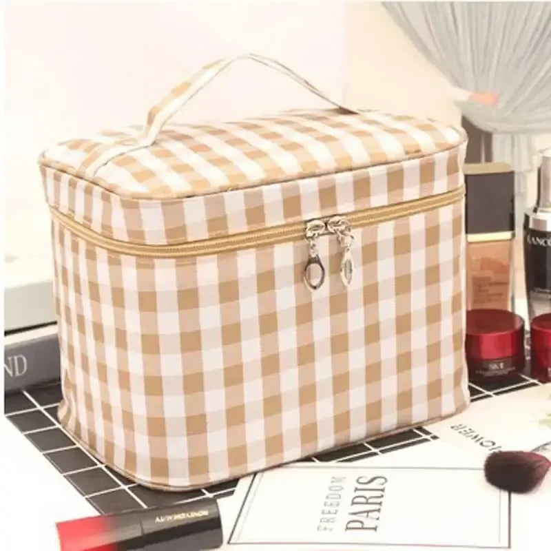 Multi-Compartment Travel Makeup Bag